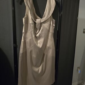 Jessica Howard Chic Backless Beige Dress